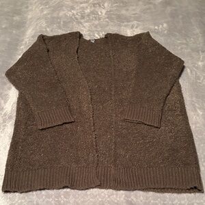 Aerie Textured Deep Olive Cardigan